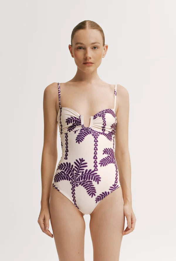 Vestido de Baño Enterizo Holly Malva