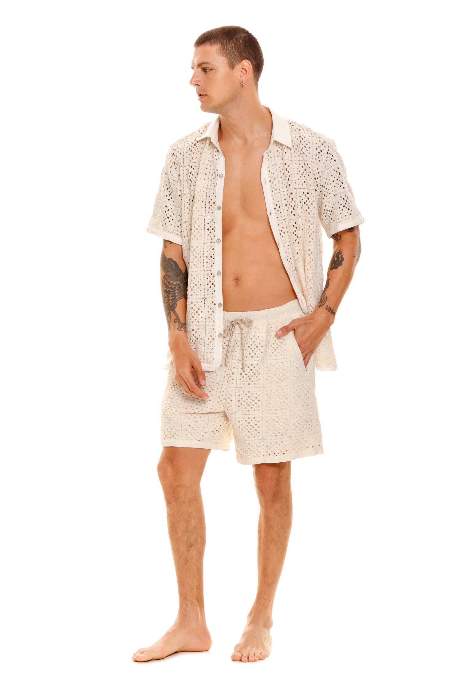 Pantaloneta Maury Crochet Gres
